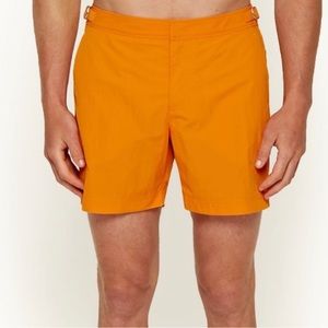 Orlebar Brown Bulldog OB Classic Trunks Bright Orange